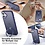 Ntech Hoesje Geschikt voor iPhone 16 MagSafe Hoesje met Ring Stand Blauw - Hoesje MagSafe iPhone 16 Screenprotector Gehard Glas 2X