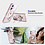 Ntech Hoesje Geschikt voor iPhone 16 MagSafe Hoesje met Ring Stand Rose Goud - Hoesje MagSafe iPhone 16 Screenprotector Gehard Glas 2X