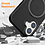 Ntech Hoesje Geschikt voor iPhone 16 MagSafe Hoesje met Ring Stand Zwart - Hoesje MagSafe iPhone 16 Screenprotector Gehard Glas 2X
