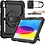 Ntech Hoes met ingebouwde Screenprotector Geschikt voor iPad A16 hoes 11th Generation 2025 hoes en iPad 10 hoes - 11e en 10e Generatie - 10.9 Inch Extreme Armor met screenprotector, Schouderiem, Handriem en Pencilhouder hoes - voor Horeca en Bouw - Zwart