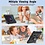 Ntech Hoes met ingebouwde Screenprotector Geschikt voor Samsung Galaxy A9 Plus hoes Extreme Armor met screenprotector, Schouderiem, Handriem en Pencilhouder hoes - voor Horeca en Bouw - Zwart