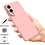 Ntech Hoesje geschikt voor Samsung Galaxy S25 Edge Hoesje siliconen Licht Roze zacht siliconen hoesje TPU - met Samsung S25 Edge Screenprotector - 2 stuks