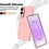 Ntech Hoesje geschikt voor Samsung Galaxy S25 Edge Hoesje siliconen Licht Roze zacht siliconen hoesje TPU - met Samsung S25 Edge Screenprotector - 2 stuks