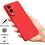 Ntech Hoesje geschikt voor Samsung Galaxy S25 Edge Hoesje siliconen Rood zacht siliconen hoesje TPU - met Samsung S25 Edge Screenprotector - 2 stuks