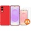 Ntech Hoesje geschikt voor Samsung Galaxy S25 Edge Hoesje siliconen Rood zacht siliconen hoesje TPU - met Samsung S25 Edge Screenprotector - 2 stuks