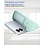 Ntech Hoesje geschikt voor Samsung Galaxy S25 Edge Hoesje siliconen Mint Groen zacht siliconen hoesje TPU - met Samsung S25 Edge Screenprotector - 2 stuks