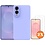 Ntech Hoesje geschikt voor Samsung Galaxy S25 Edge Hoesje siliconen Lila zacht siliconen hoesje TPU - met Samsung S25 Edge Screenprotector - 2 stuks