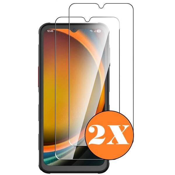 Ntech Screenprotector geschikt voor Samsung Galaxy XCover 7 Pro / XCover 7 / 6 Pro - gehard Glas Tempered Glass - 2 Stuks