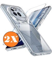 Ntech Hoesje Geschikt voor Nothing Phone 3a Pro transparant hoesje