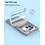 Ntech Hoesje Geschikt voor Nothing Phone 3a Pro transparant hoesje Anti Shock silicone hoesje met 2 Pack Screenprotector tempered glass