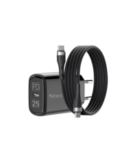 Ntech USB C Adapter 25W - usb c oplader - met (1m) USB C kabel