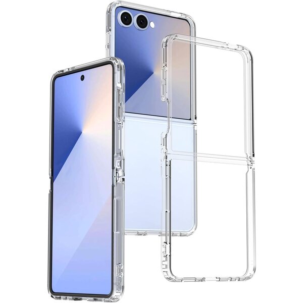 Ntech Hoesje Geschikt voor Samsung Galaxy Z Flip 7 hoesje transparant backcover shockproof