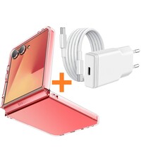 Ntech USB C Adapter Samsung Galaxy Flip 7 oplader - 20W USB C Snellader met 1m Kabel