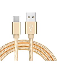 Ntech USB C kabel Goud geschikt voor Samsung Galaxy S10, S20, S21, S22 Plus