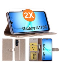 Ntech Hoesje geschikt voor Samsung Galaxy A17 5G hoesje Goud