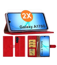 Ntech Hoesje geschikt voor Samsung Galaxy A17 5G hoesje Rood