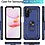 Ntech Hoesje Geschikt voor Samsung Galaxy A17 5G / A26 5G Hoesje Blauw Anti-Shock Hybrid Armor hoesje Met Draaibare Ring Houder - Samsung A17 Screenprotector 2 pack