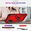 Ntech Hoesje Geschikt voor Samsung Galaxy A17 5G / A26 5G Hoesje Rood Anti-Shock Hybrid Armor hoesje Met Draaibare Ring Houder - Samsung A17 Screenprotector 2 pack