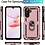 Ntech Hoesje Geschikt voor Samsung Galaxy A17 5G / A26 5G Hoesje Rose Goud Anti-Shock Hybrid Armor hoesje Met Draaibare Ring Houder - Samsung A17 Screenprotector 2 pack