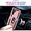 Ntech Hoesje Geschikt voor Samsung Galaxy A17 5G / A26 5G Hoesje Rose Goud Anti-Shock Hybrid Armor hoesje Met Draaibare Ring Houder - Samsung A17 Screenprotector 2 pack
