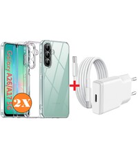 Ntech USB C Adapter Samsung A17 5G oplader - USB C Snellader 20W Met 1m Kabel