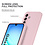 Ntech Hoesje geschikt voor Samsung Galaxy A17 5G Hoesje siliconen Pink Sand zacht siliconen hoesje TPU - met Samsung A17 5G Screenprotector - 2 stuks