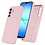 Ntech Hoesje geschikt voor Samsung Galaxy A17 5G Hoesje siliconen Pink Sand zacht siliconen hoesje TPU - met Samsung A17 5G Screenprotector - 2 stuks