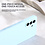 Ntech Hoesje geschikt voor Samsung Galaxy A17 5G Hoesje siliconen Licht Blauw zacht siliconen hoesje TPU - met Samsung A17 5G Screenprotector - 2 stuks