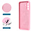 Ntech Hoesje geschikt voor Samsung Galaxy A17 5G Hoesje siliconen Licht Roze zacht siliconen hoesje TPU - met Samsung A17 5G Screenprotector - 2 stuks