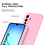 Ntech Hoesje geschikt voor Samsung Galaxy A17 5G Hoesje siliconen Licht Roze zacht siliconen hoesje TPU - met Samsung A17 5G Screenprotector - 2 stuks
