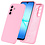 Ntech Hoesje geschikt voor Samsung Galaxy A17 5G Hoesje siliconen Licht Roze zacht siliconen hoesje TPU - met Samsung A17 5G Screenprotector - 2 stuks