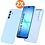 Ntech Hoesje geschikt voor Samsung Galaxy A17 5G Hoesje siliconen Licht Blauw zacht siliconen hoesje TPU - met Samsung A17 5G Screenprotector - 2 stuks