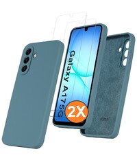 Ntech Hoesje geschikt voor Samsung Galaxy A17 5G Hoesje siliconen Pine Groen