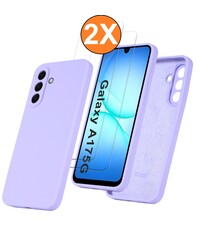 Ntech Hoesje geschikt voor Samsung Galaxy A17 5G Hoesje siliconen Lila
