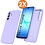 Ntech Hoesje geschikt voor Samsung Galaxy A17 5G Hoesje siliconen Lila zacht siliconen hoesje TPU - met Samsung A17 5G Screenprotector - 2 stuks