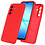 Ntech Hoesje geschikt voor Samsung Galaxy A17 5G Hoesje siliconen Rood zacht siliconen hoesje TPU - met Samsung A17 5G Screenprotector - 2 stuks