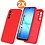 Ntech Hoesje geschikt voor Samsung Galaxy A17 5G Hoesje siliconen Rood zacht siliconen hoesje TPU - met Samsung A17 5G Screenprotector - 2 stuks