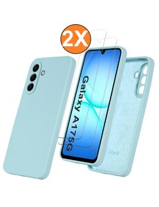 Ntech Hoesje geschikt voor Samsung Galaxy A17 5G Hoesje siliconen Mint Groen