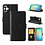 Ntech Hoesje geschikt voor Samsung Galaxy A07 hoesje Zwart pasjeshouder telefoon hoes - Met screenprotector tempered glass voor Galaxy A07 4G / 5G - 2x