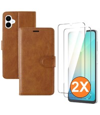 Ntech Hoesje geschikt voor Samsung Galaxy A07 hoesje Bruin