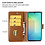 Ntech Hoesje geschikt voor Samsung Galaxy A07 hoesje Bruin pasjeshouder telefoon hoes - Met screenprotector tempered glass voor Galaxy A07 4G / 5G - 2x