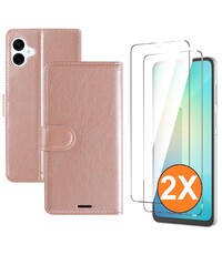 Ntech Hoesje geschikt voor Samsung Galaxy A07 hoesje Rose Goud