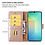 Ntech Hoesje geschikt voor Samsung Galaxy A07 hoesje Rose Goud pasjeshouder telefoon hoes - Met screenprotector tempered glass voor Galaxy A07 4G / 5G - 2x