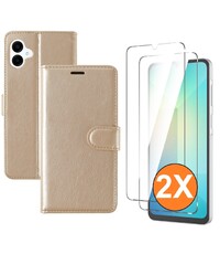 Ntech Hoesje geschikt voor Samsung Galaxy A07 hoesje Goud