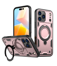 Ntech Hoesje Geschikt voor iPhone 17 Pro Hoesje Rose Goud