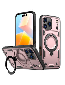 Ntech Hoesje Geschikt voor iPhone 17 Pro Hoesje Rose Goud