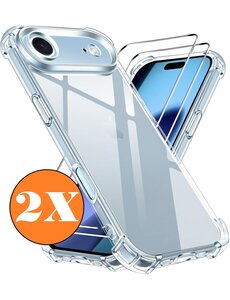 Ntech Hoesje Geschikt voor iPhone Air transparant Anti Shock