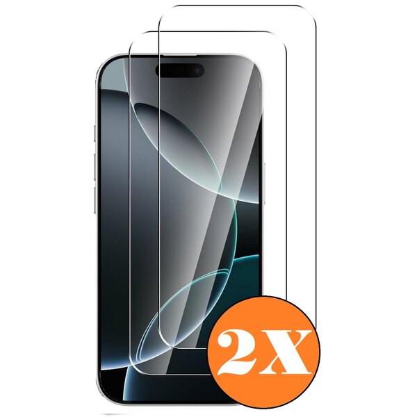 Ntech Screenprotector geschikt voor iPhone 16 Pro/17/17 Pro Beschermglas - Screen protector gehard glas - 2 Stuks