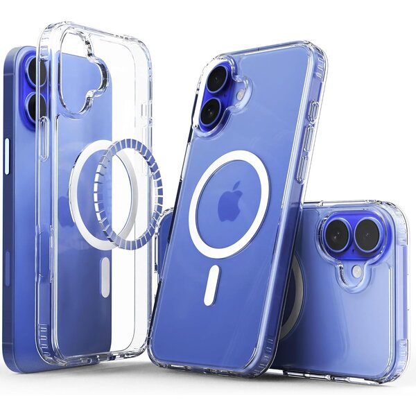 Ntech Hoesje Geschikt voor iPhone 17 Hoesje Silicone case Geschikt voor MagSafe hoesje - Transparant