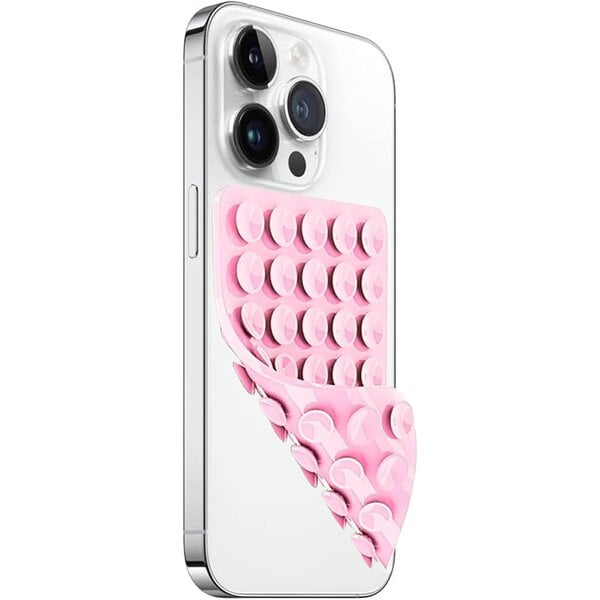 Ntech Silicone Suction Cup Telefoonhouders Licht Roze - siliconen telefoonhoes met zuignap - handsfree telefoon grip - silicone telefoonhouder voor iPhone en Android